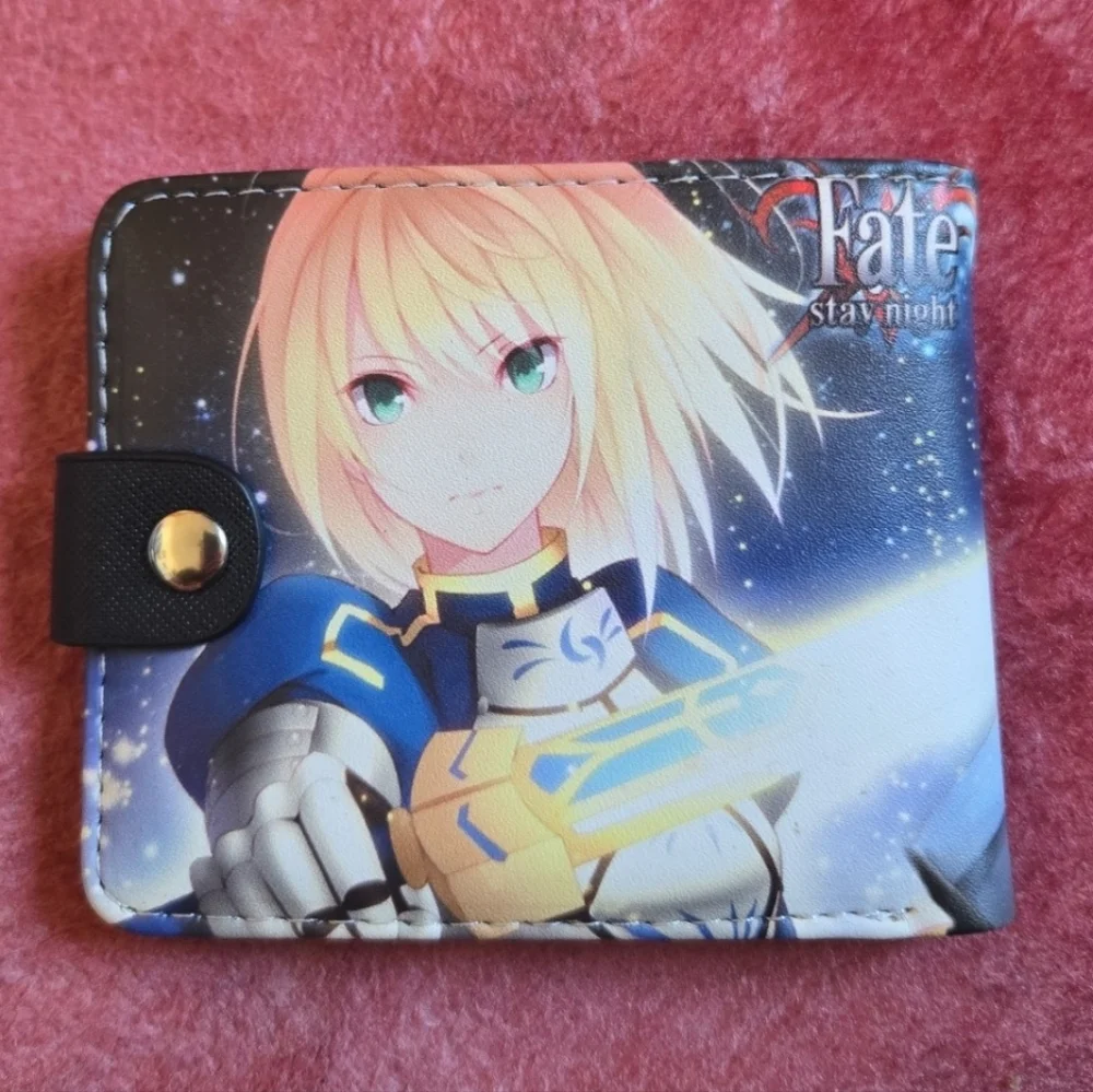 New fate stay night anime manga leather wallet